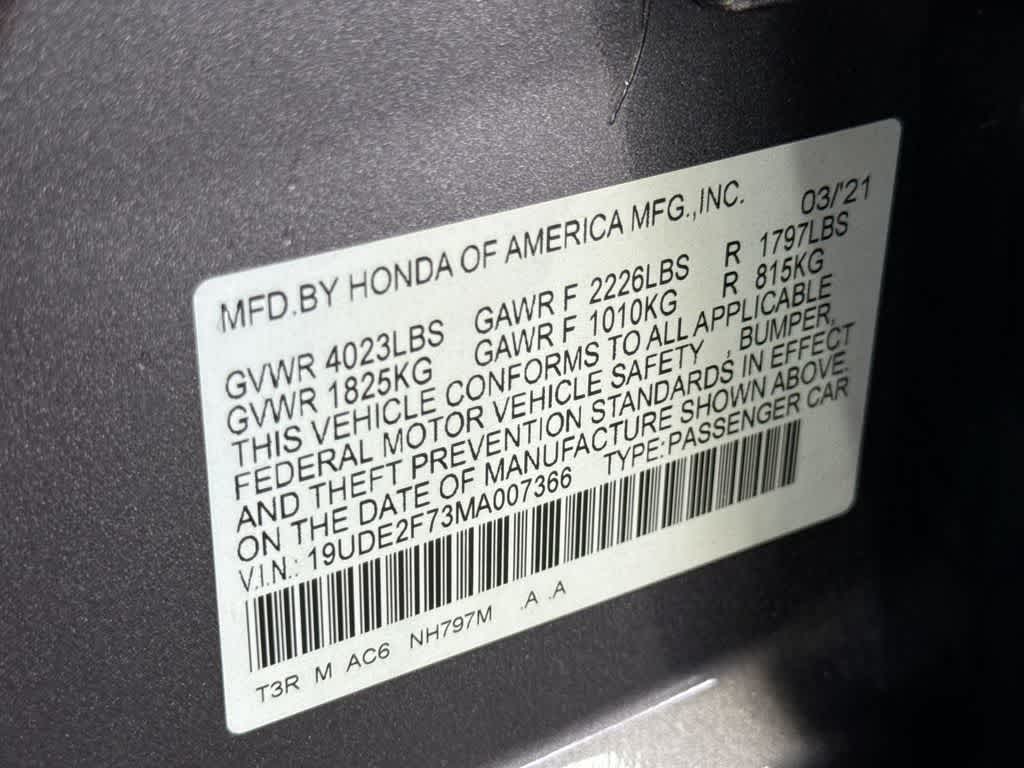 2021 Acura ILX w/Premium Package