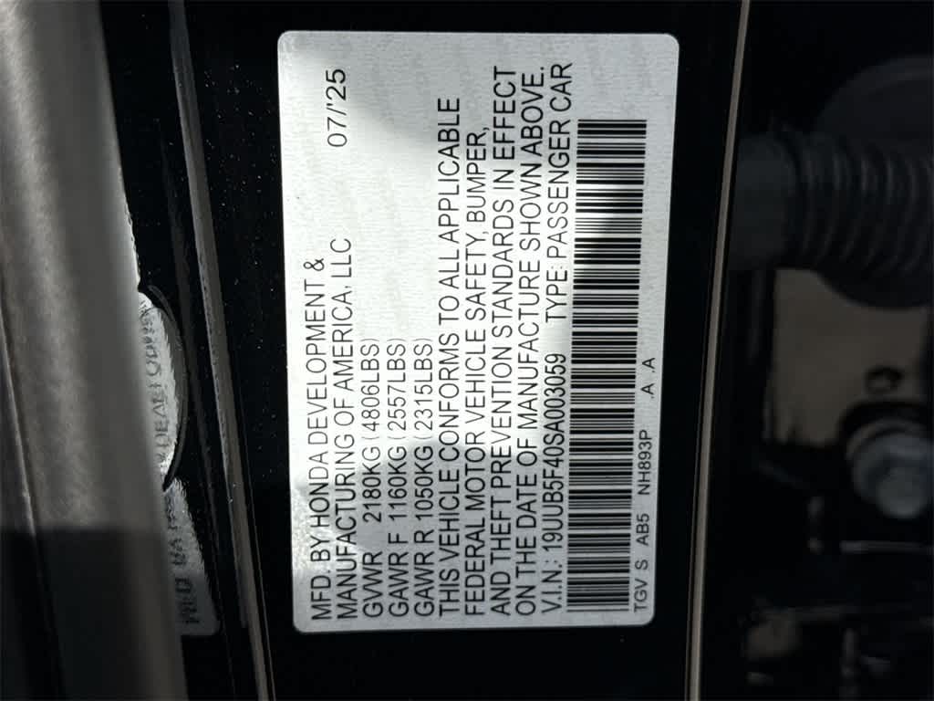 2025 Acura TLX with Technology Package