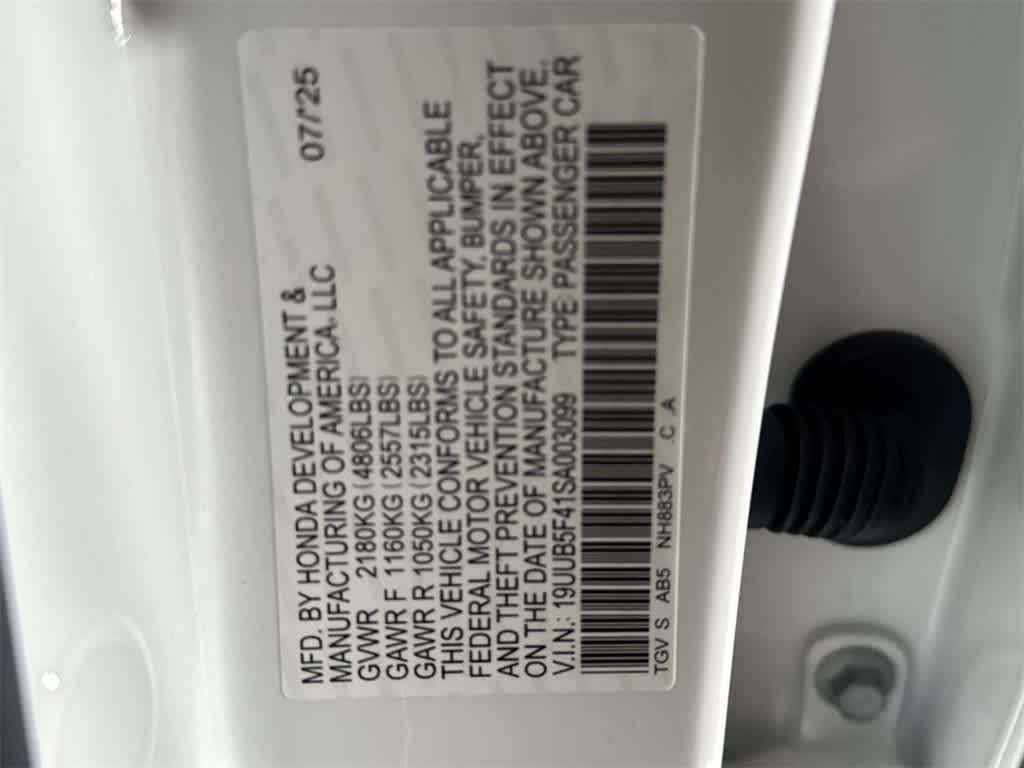 2025 Acura TLX with Technology Package