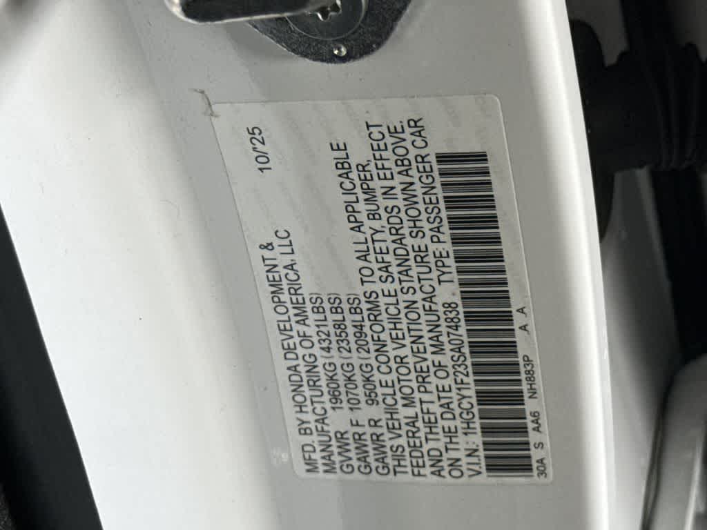 2025 Honda Accord LX