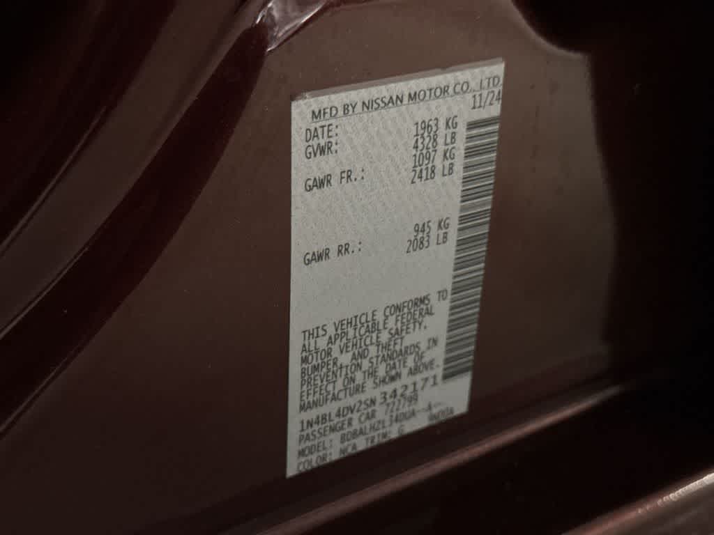 2025 Nissan Altima SV