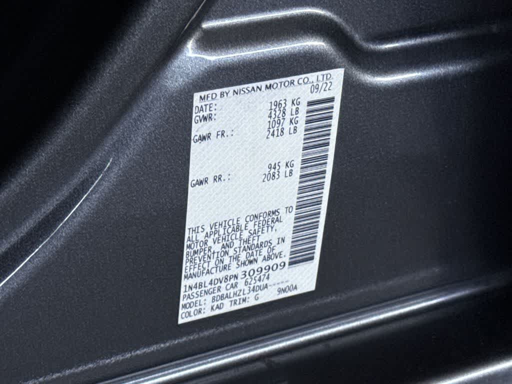 2023 Nissan Altima 2.5 SV