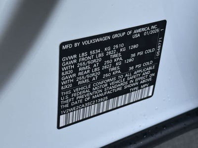 2025 Volkswagen Atlas Cross Sport 2.0T SE w/Technology