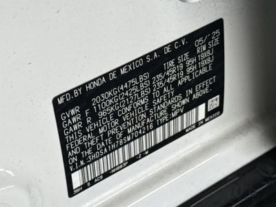 2025 Acura ADX w/A-Spec Advance Package