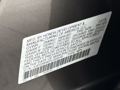 2026 Acura MDX w/Technology Package