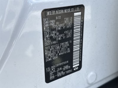 2023 INFINITI QX80 SENSORY