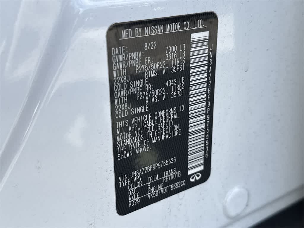 2023 INFINITI QX80 SENSORY