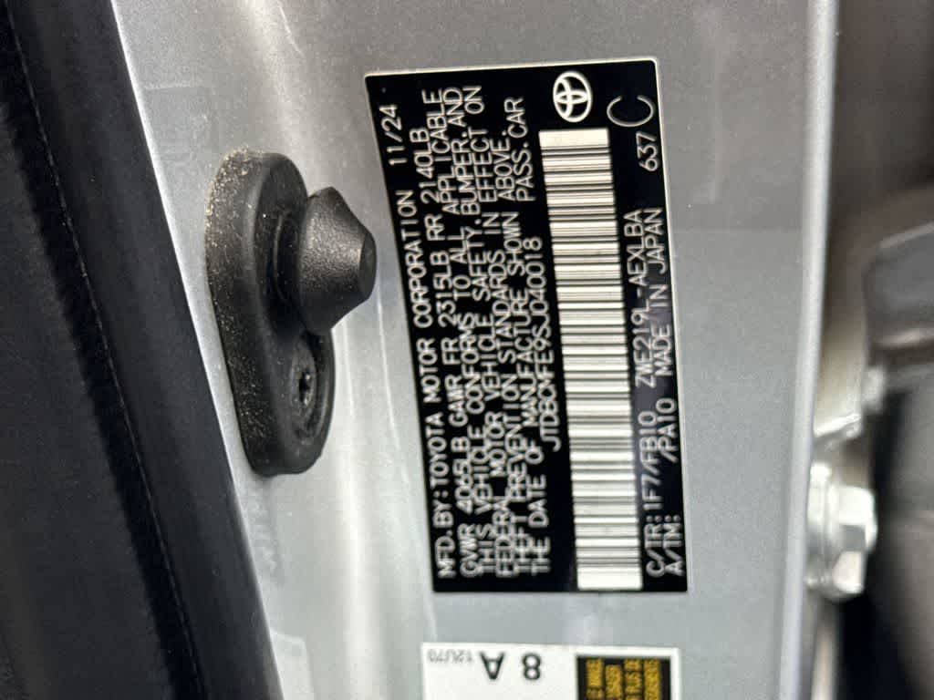 2025 Toyota Corolla Hybrid LE