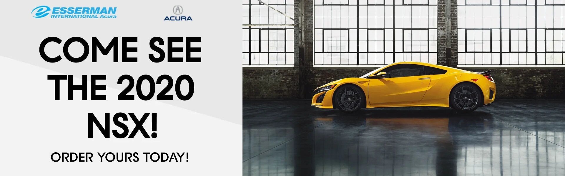 Come See the 2020 NSX!