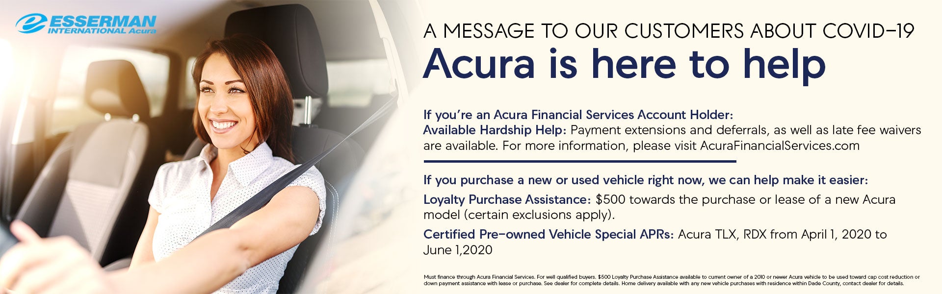 Acura is Here to Help