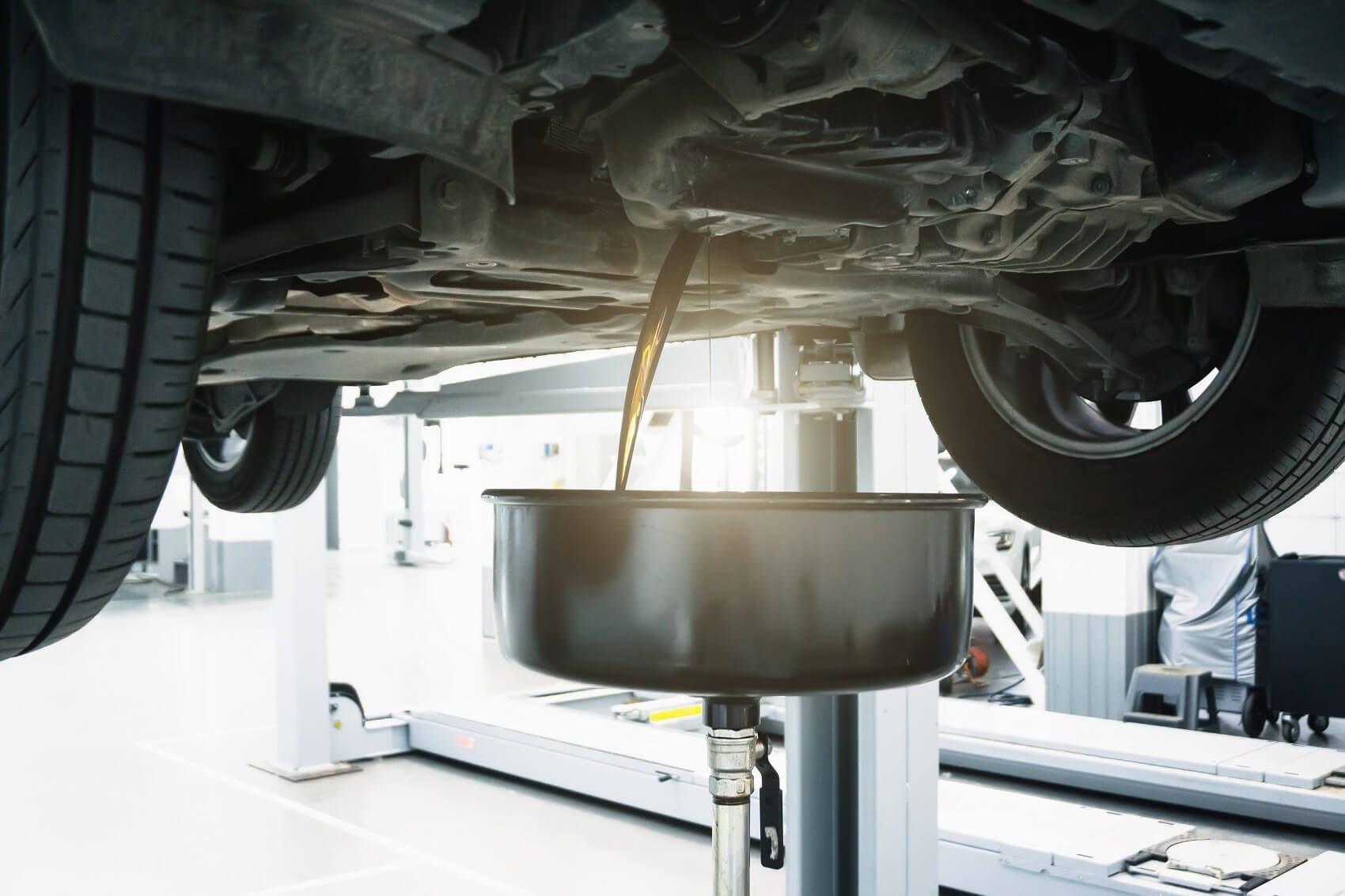 Draining Oil from car